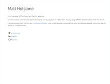 Tablet Screenshot of matthotstone.com